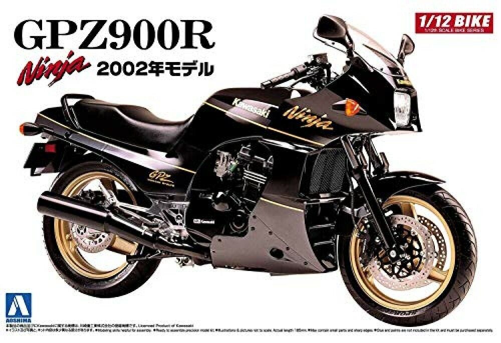 AOSHIMA 1/12 No.05 Kawasaki GPZ900R Ninja '02 Plastic model kit