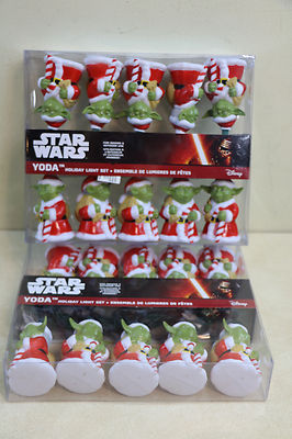 Star Wars Christmas Light Strings Yoda Santa ~ 2 Boxes New Multi Purpose Decor