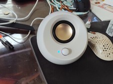 Creative Pebble V3 Minimalistic 2.0 USB-C Desktop Speakers with USB Audio, Clear