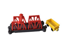Tomy Break Away Bridge Train Track And Cargo Car Lot