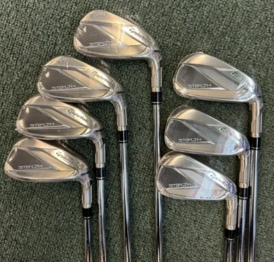 TAYLORMADE STEALTH IRONS 7 PC SET #5-PW,AW KBS MAX MT 85 STL Stiff Flex