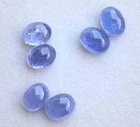 Natural Tanzanite Oval cabochon Loose Gemstone 6 Pieces Pair 6*8 MM 11.10 CT