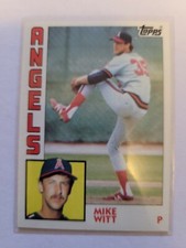 1984 TOPPS MIKE WITT #499 NM