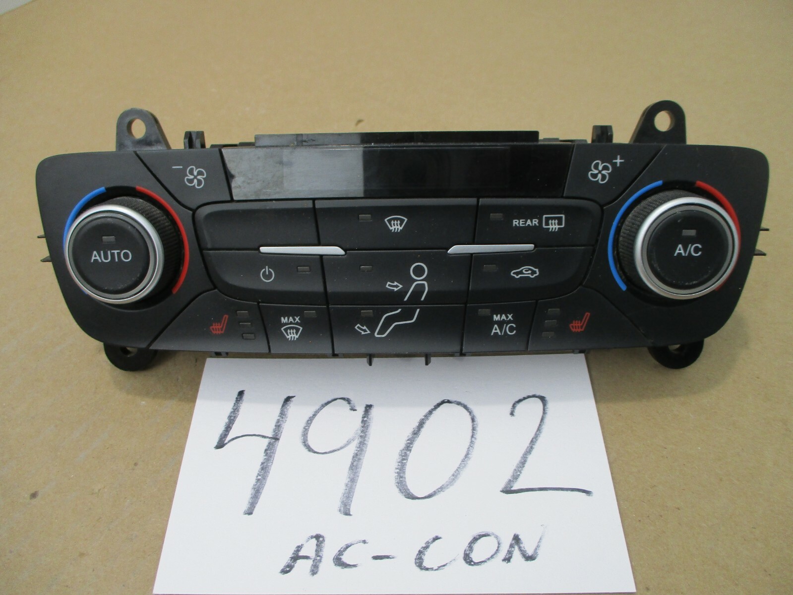 2017 2018 Ford Escape AC and Heater Control Used Stock #4902-AC 