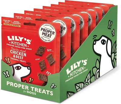 Lily's Kitchen Hund Natürlich Leckerli Erwachsene Huhn & Rind Training 8 X 70g