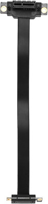 PCIE X1 Riser Kabel Dual 90 Grad Recht Winkliges PCIe 3.0 X1 Bis X1 VerläNgerung
