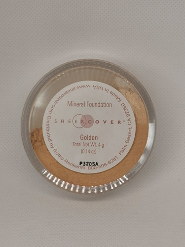 Sheer Cover Mineral Foundation GOLDEN 4g Full Size New Sealed Rare Genuine x1 - Picture 2 of 4