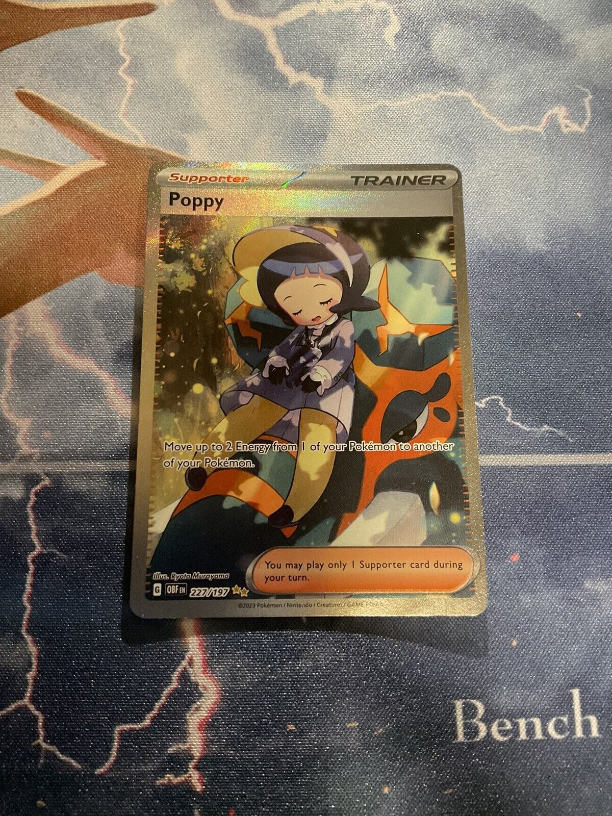 Poppy Full Art 227/197 Illustration Rare Obsidian Flames Pokemon