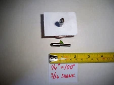 1/4" X 100 DEGREE HIGH SPEED STEEL 3 FLUTE COUNTERSINK  3/16" SHANK MADE IN USA