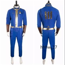 Fallout4 Pants Halloween Jumpsuit Cosplay Costume Unisex Carnival Suit Prop Men
