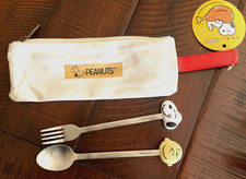 PEANUTS SNOOPY UTENSILS with bag New