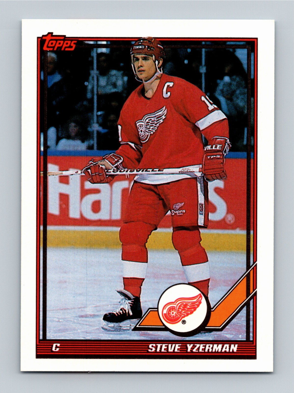 Steve Yzerman 1991 Topps #424 HOF MINT