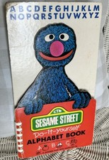 Vtg Sesame Street Do-It-Yourself Alphabet Book Children's Learning
