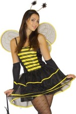 Bienenkostüm Kostüm Biene Faschingskostüm Damen Gr. 36 38 40 sexy 5-teilig