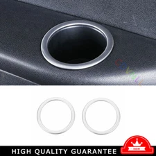 Silver Steel Rear Drain Cup Holder Trim Frame 2* Fit For Benz R-Class 2007-2018