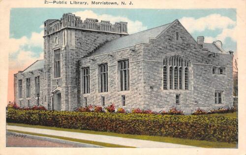 Public Library, Morristown, New Jersey ca 1920s Vintage Postcard - Bild 1 von 1