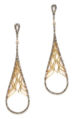 Forever Creations USA Womens Gold Multi Dangle Earrings W1329