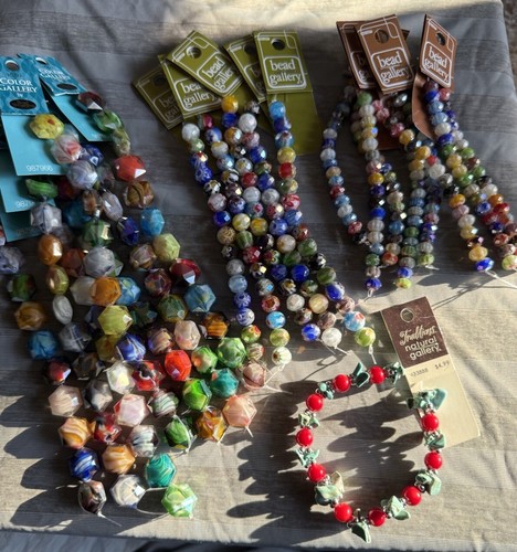 Bead Gallery Color Gallery Lot Of Faceted Glass Beads jewelry making supplies - Picture 3 of 5