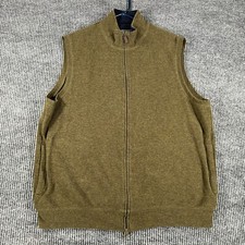 Pendleton Vest Mens XL Extra Large Green Sleeveless Full Zip Outdoor Casual