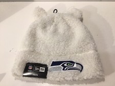 Seattle Seahawks New Era NFL Football Polar Fleece White Youth Hat Cap