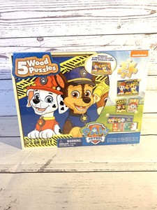 paw patrol 5 wooden puzzles box set