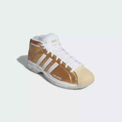Adidas Basketball Men's Metallic Orange Pro Model 2G Shoes Size 7.5 us FV8384