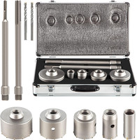 Beton Bohrkronen 30-100Mm Set 11-Tlg. Mit Sds Plus & Max Adapter Dosensenker