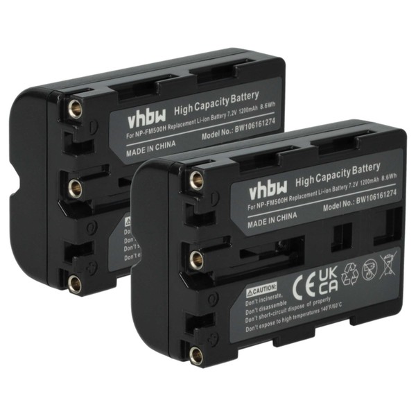 2X Akku FüR Sony Alpha SLT-A77 Slt A68 SLT-A65VY SLT-A77 Ii 1200Mah 7,2V-image