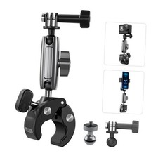 Super Clamp Camera Mount with 360  Dual Ball Head, Bike/Bicycle/Motorcycle