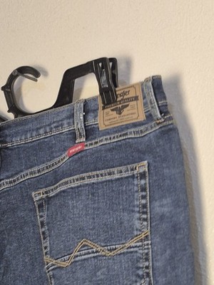 Wrangler Five Star Premium Relaxed Fit Bootcut Stretch Denim Jeans Blue