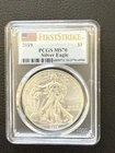 2019 $1 One Ounce American Silver Eagle MS70 PCGS - First Strike - Flag Label