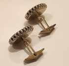 ELEGANT 14K WHITE GOLD CUFFLINKS 1960s — photo 5