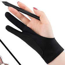Two-Finger Drawing Glove for iPad Graphic Tablet Anti-Fouling Artist Glove