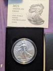 2023 W  American Eagle One Ounce Silver Uncirculated Coin with COA & OGP