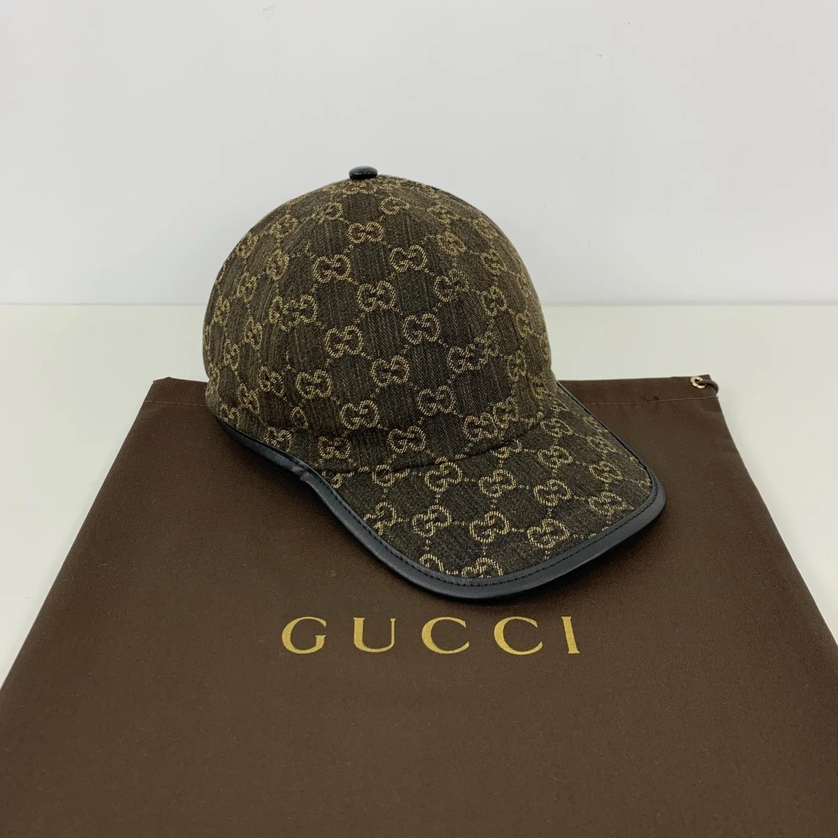Gucci Leather Brown Hats for Men for sale | eBay