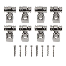 8Pcs Roller Guitar String Tree Guides Retainer with Screws Compatible with Fe...