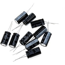 High-Performance 2200uF 35V Aluminum Capacitors - 10 Pack for Electronics Repair