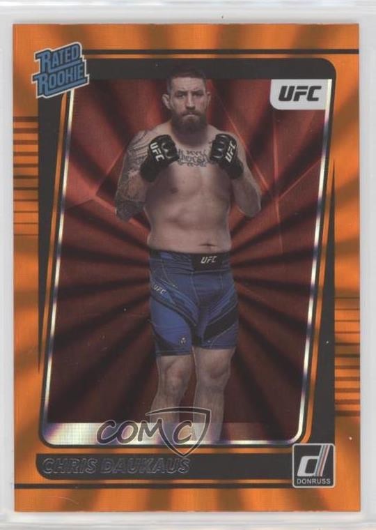 2022 Donruss UFC Rated Holo Orange Laser Chris Daukaus #211 Rookie RC 11py