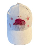 White Baseball Cap - Cowgirl