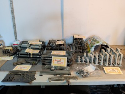 Huge 30 Lb Lot Vintage New / Used Lionel 0-G Train Track Straight Curved Bridge 