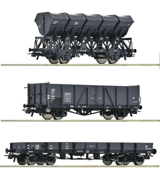 Roco 6600258, 3Tlg. Set GüTerwagen, Cfl, Neu & Ovp, H0-image