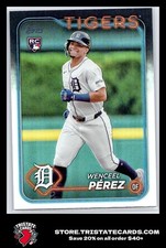 2024 Topps Update #US233 Wenceel Perez Detroit Tigers RC MLB
