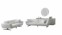 Wohnzimmer-Set Sofa Unterer Block Moderner Stil WeißE Farbe HolzfüßE