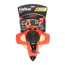 Lufkin 3-To-1 Speed Rewind 100 Ft. SAE Fiberglass Long Tape Measure with 1/8 In.