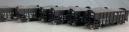HO Broadway Limited Imports 1738 H2a tolvas de 3 bahías D&RGW paquete de 6 HO8002 | Condition: Used