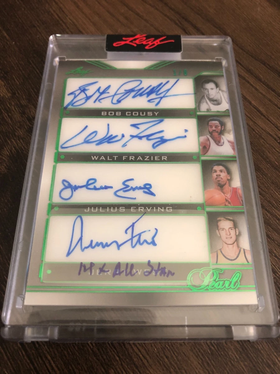 Julius Erving Basketball Autographed Sports Trading Cards