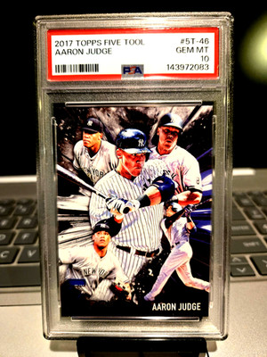 2017 Topps Five Tool Aaron Judge #5T-456 Gem Mt. 10 '' The Bronx Bomber.  MVP ''62