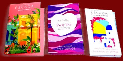 BEST COLLECTION ESCADA COLLECTION 36 SAMPLES 12 EA. SCENT + FREE LG BAG