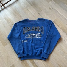 Nutmeg Mills Vintage 90’s Orlando Magic Blue Graphic Crewneck Sweatshirt Size S