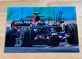 Sebastian Vettel hand signed photo 15x10cm 2008 Red Bull RB4
